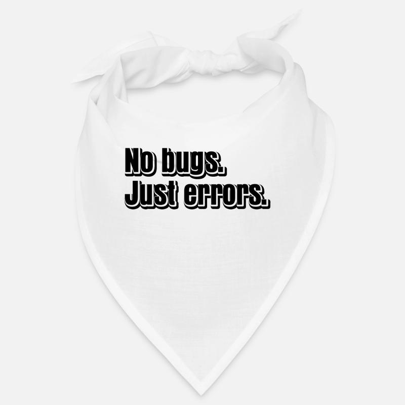 No Bugs Just Errors Coder Programmer Nerd Software Bandana