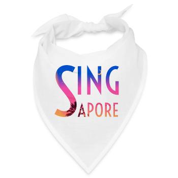 Singapur - Bandana - Weiß - Vorne