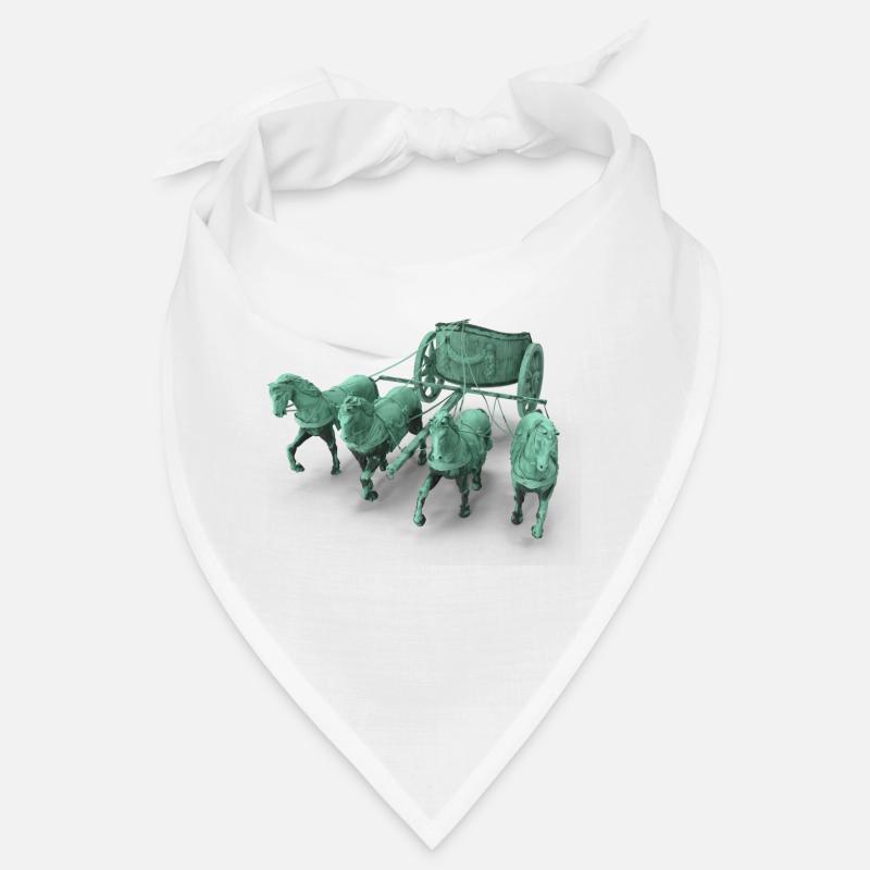Streitwagen Statue 3D - Quadriga Chariot Statue Bandana