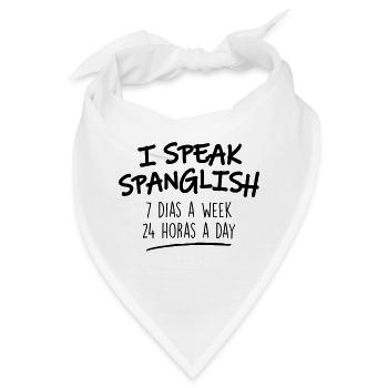 ICH SPRECHE SPANGLISH - Bandana - Weiß - Vorne