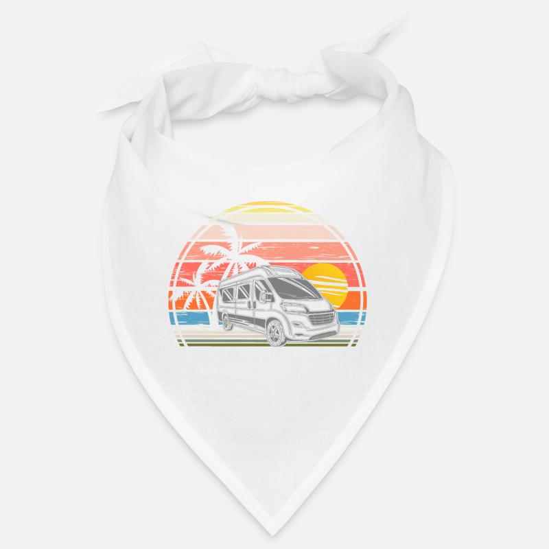 Camping sunset with campervan campervan Bandana