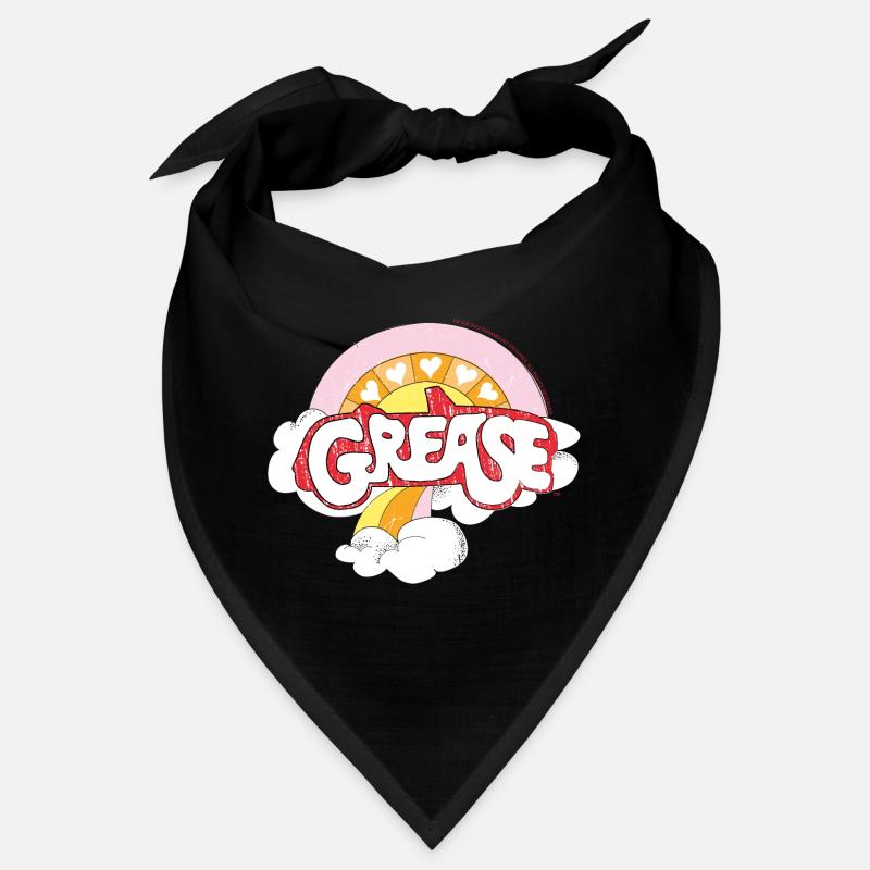 Grease Logo En Couleurs Pastel Avec Arc-En-Ciel Bandana