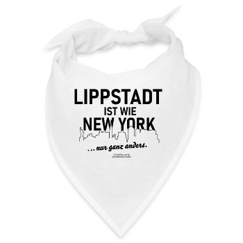 Lippstadt ist wie New York - Bandana - Weiß - Vorne