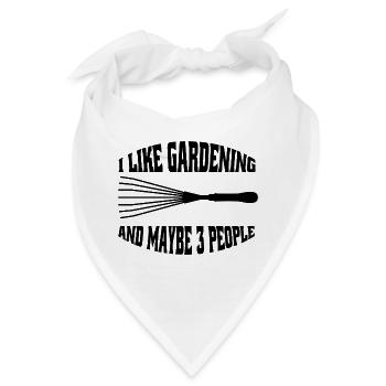 Garten Hobbygärtner Geschenk Gärtner Obstgarten - Bandana - Weiß - Vorne
