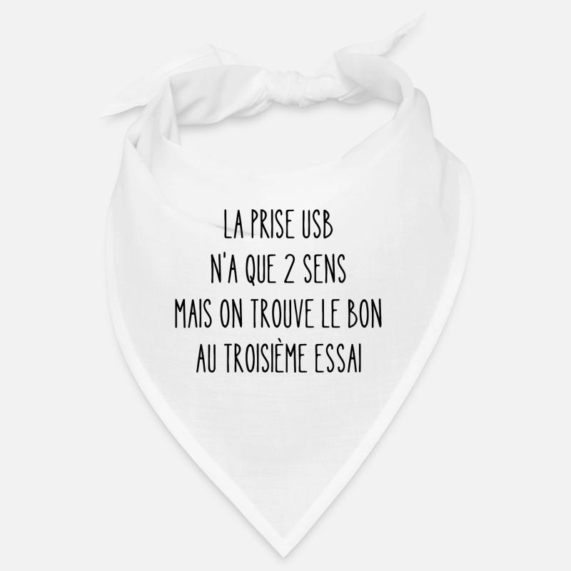 la prise usb n'a que 2 sens Bandana