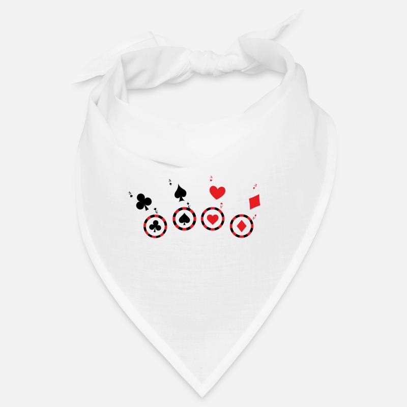 Poker Challenge - Bandana - Weiß