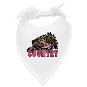 Country Musik ländlich Landei Countrymusiker Mom - Bandana - Weiß - Vorne