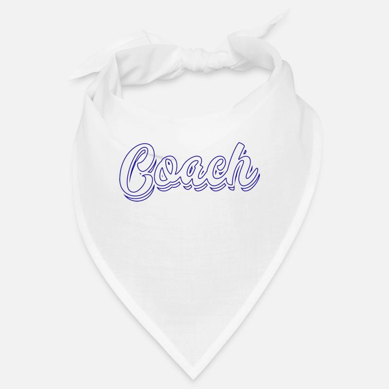 Coach! Game time! Retro text logo Bandana