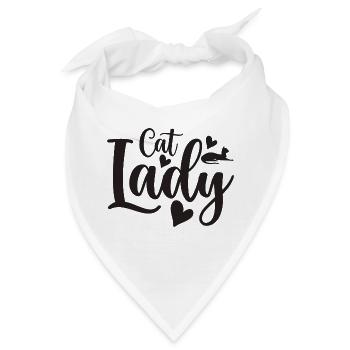 Cat Lady - Bandana - Weiß - Vorne
