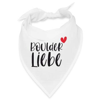 Bouldern Boulderliebe Berge Klettern Geschenk - Bandana - Weiß - Vorne