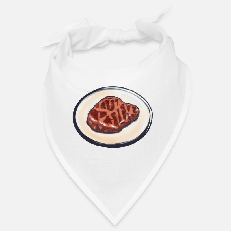 Steak Fleisch Rindfleisch Essen und Grillen T-Bone Bandana