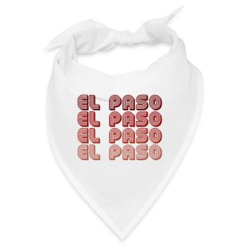 El Paso Block Letters Grid - Bandana - Weiß - Vorne