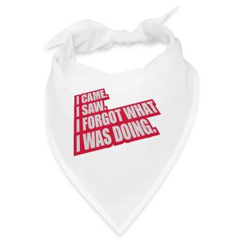 I came saw forget - Bandana - Weiß - Vorne