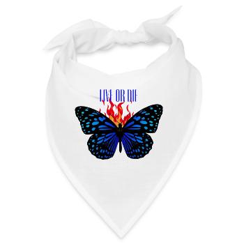 LIVE OR DIE - Bandana - Weiß - Vorne