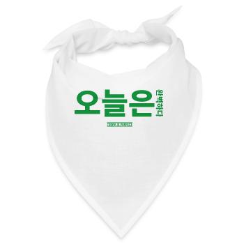 Koreanisch - Bandana - Weiß - Vorne