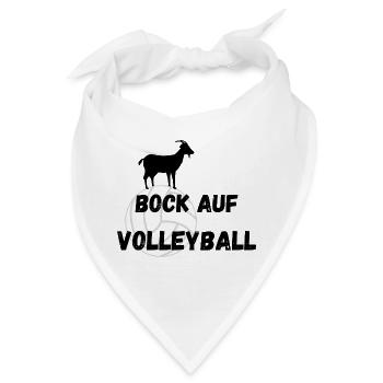 Bock auf Volleyball - Bandana - Weiß - Vorne