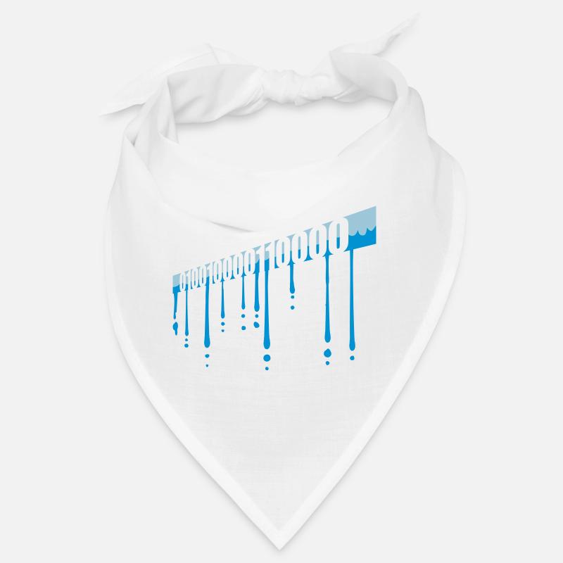 Langage de programme de code binaire - Bandana - blanc