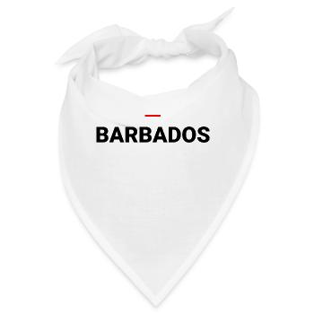 Barbados – Barbados-Typografie - Bandana - Weiß - Vorne