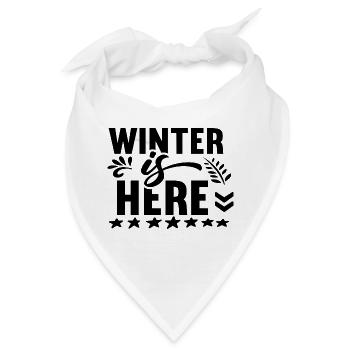 Winter Is Here - Bandana - Weiß - Vorne