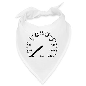 Tacho Autostillstand - Bandana - Weiß - Vorne