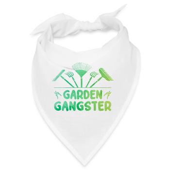 Garden Gangster Graphic Gardener Hogriculture Gard - Bandana - Weiß - Vorne