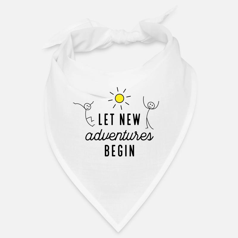 Aventure ou nouveau départ - Bandana - blanc