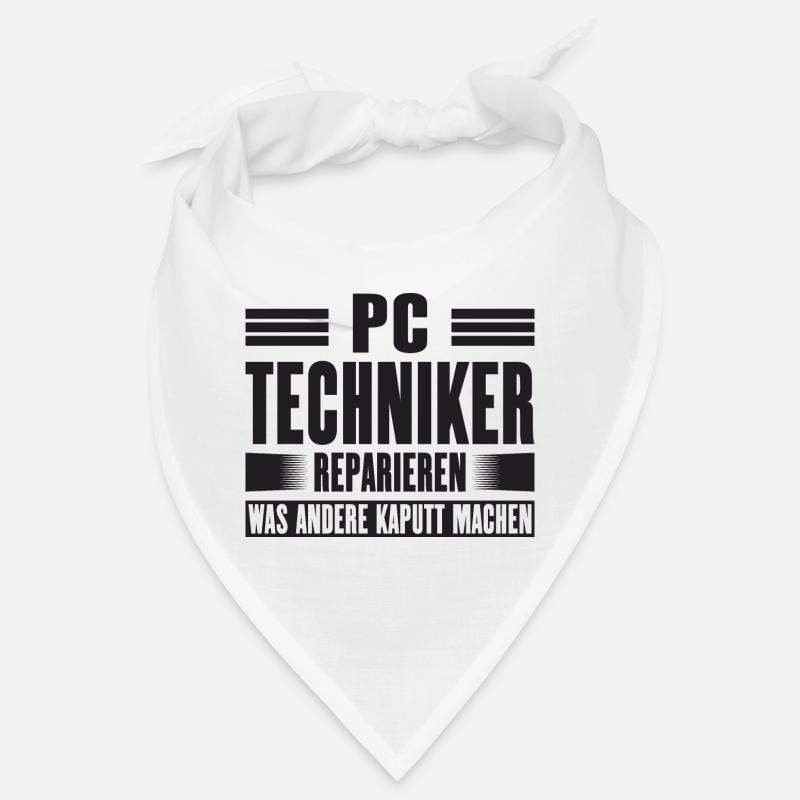 Servicetechniker Support Lösung Spruch Service PC Bandana
