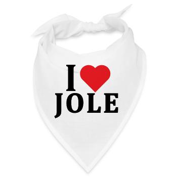 T-Shirt Ich liebe Jole T-Shirt Geschenkidee - Bandana - Weiß - Vorne