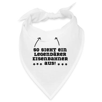 Eisenbahner Eisenbahn legendär - Bandana - Weiß - Vorne