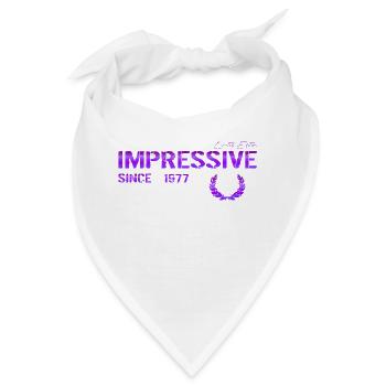Impressive since 1977 - Bandana - Weiß - Vorne