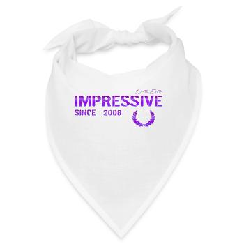 Impressive since 2008 - Bandana - Weiß - Vorne