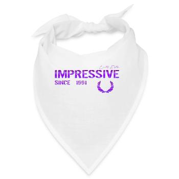 Impressive since 1991 - Bandana - Weiß - Vorne