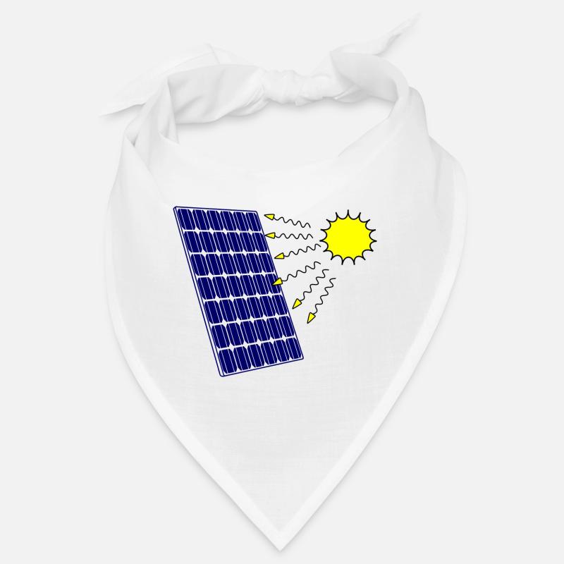 Solar panel with Solar radiation and sun Bandana