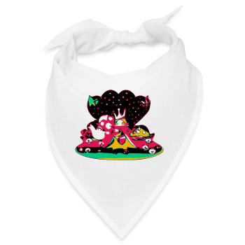 Verzauberte Charaktere - Bandana - Weiß - Vorne