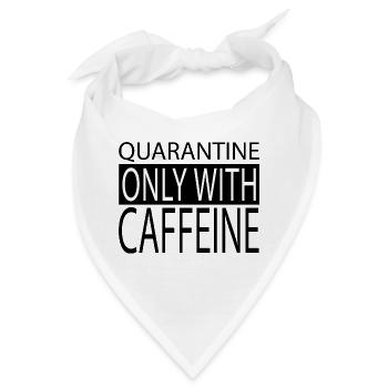 office geek coffee drink caffeine cool fun - Bandana - Weiß - Vorne