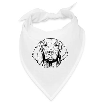 Magyar Viszla Kurzhaar - Bandana - Weiß - Vorne