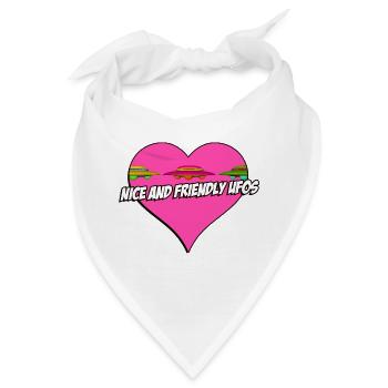 UFO - NETT UND FREUNDLICH - Bandana - Weiß - Vorne
