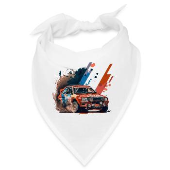 Autocross Stockcar - Bandana - Weiß - Vorne