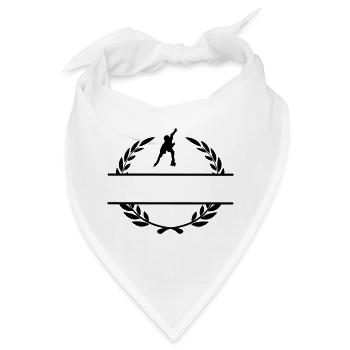 Rochen mit Lorbeerkranz-Monogramm - Bandana - Weiß - Vorne