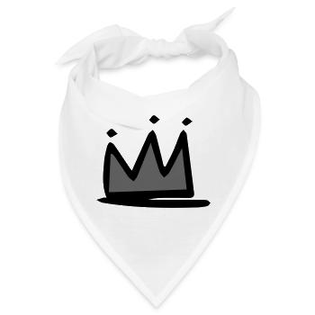 krone - Bandana - Weiß - Vorne
