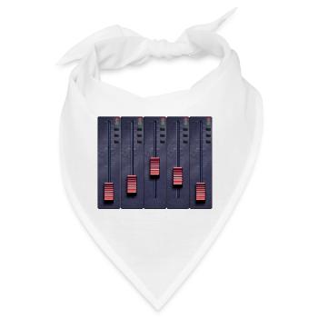 Musik, Musical, Noten - Bandana - Weiß - Vorne