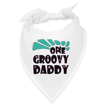 Ein grooviger Papa, Ein toller Papa - Bandana - Weiß - Vorne