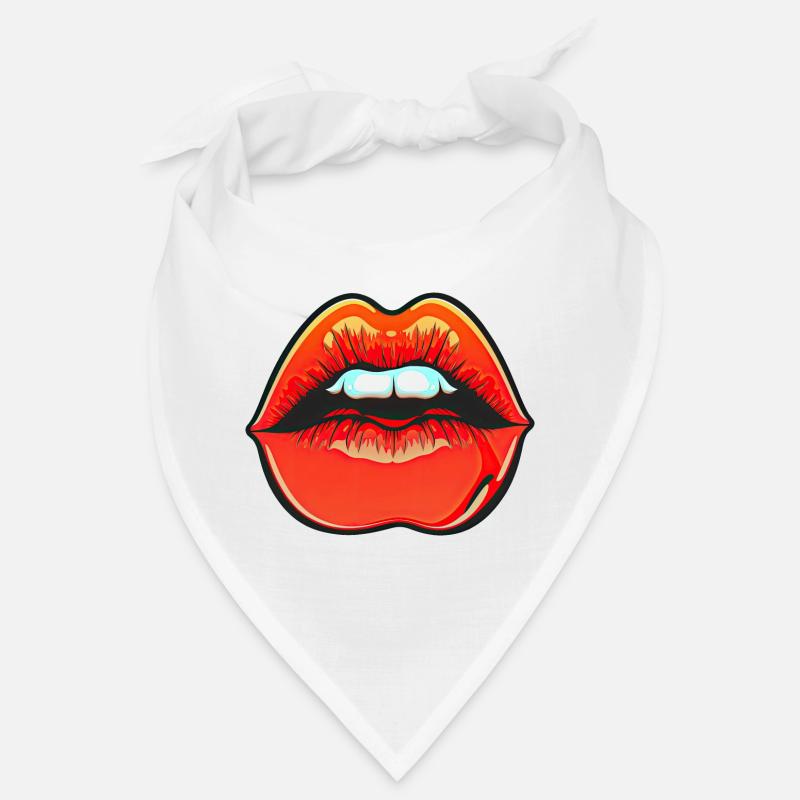 Teasing Red Lipstick Lips Bandana