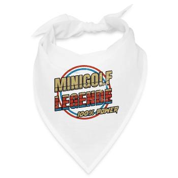 Minigolf Legende - Bandana - Weiß - Vorne