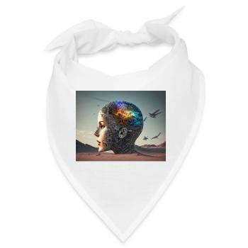 Offene Gedanken Wüste - Bandana - Weiß - Vorne