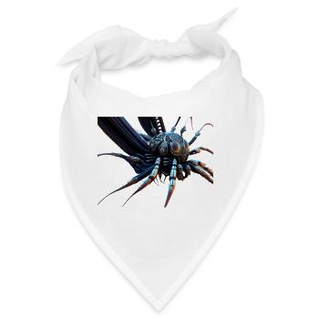 Weltraum Kaefer - Bandana - Weiß - Vorne