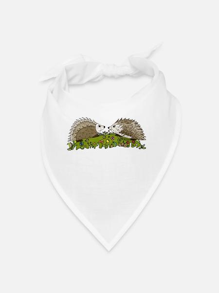 Hérissons - Bandana - blanc