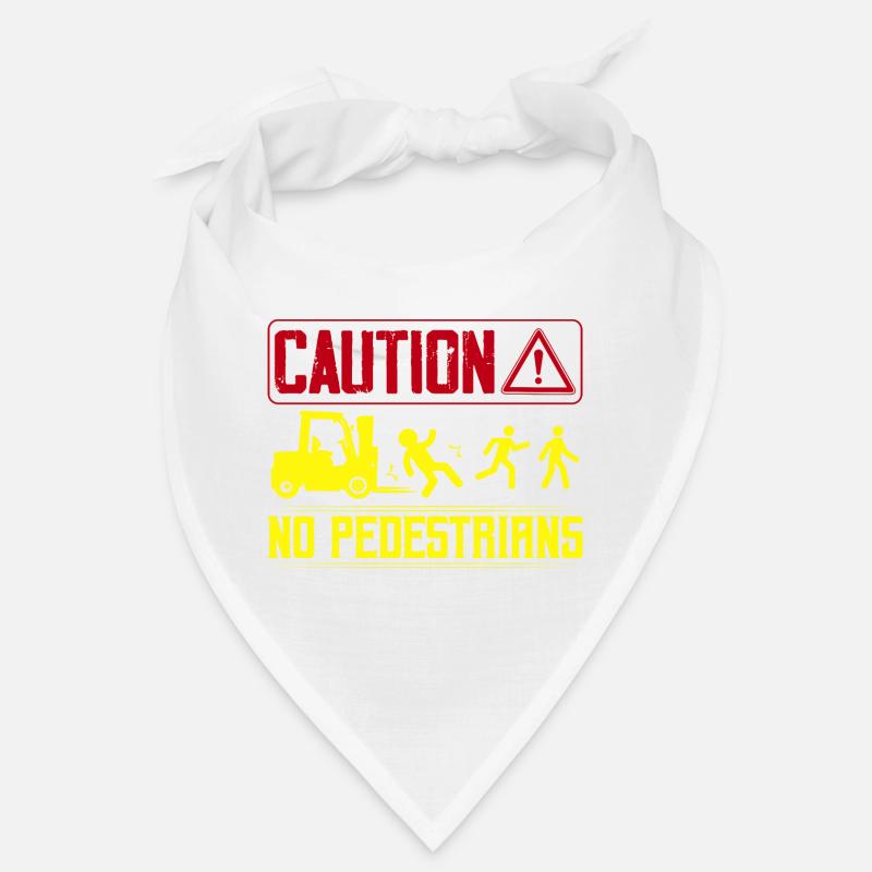 Caution No Pedestrians Forklift Operator Bandana