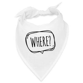 sidback unltd. - Where / Wo? - Bandana - Weiß - Vorne