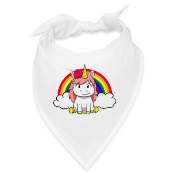 Bagger Baustelle Bauarbeiterin Mädchen I Geschenk - Bandana - Weiß - Vorne